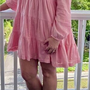 Pink Tiered Dress